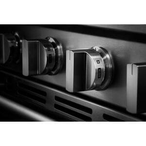 Maytag 30 in. 5.0 cu. ft. Smart Air-Fry Standard Convection Slide-In Gas Range with 5 Sealed Burners, Reversible Grill & Griddle - Fingerprint Resistant Stainless Steel, , hires