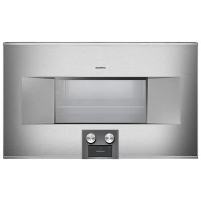 Gaggenau 400 Series 30 in. 1.8 cu. ft. Steam Electric Single Wall Oven with Standard Convection - Stainless Steel | BS484611