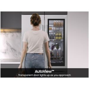 Samsung 36 in. 28.5 cu. ft. Smart French Door Refrigerator with Ice & Water Dispenser - Fingerprint Resistant Stainless, , hires