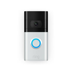 Ring Wireless Video Doorbell Camera 3 - Satin Nickel