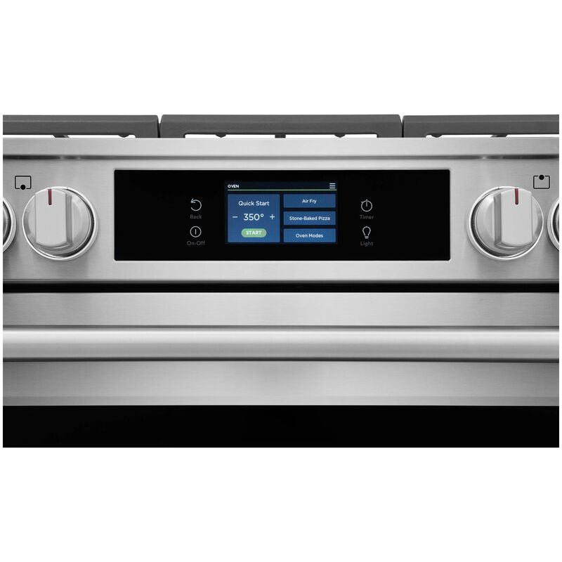 Frigidaire Professional 30 in. 6.0 cu. ft. Smart Air-Fry True European Convection Steam Oven Gas Range with 6 Sealed Burners & Griddle - Stainless Steel, , hires