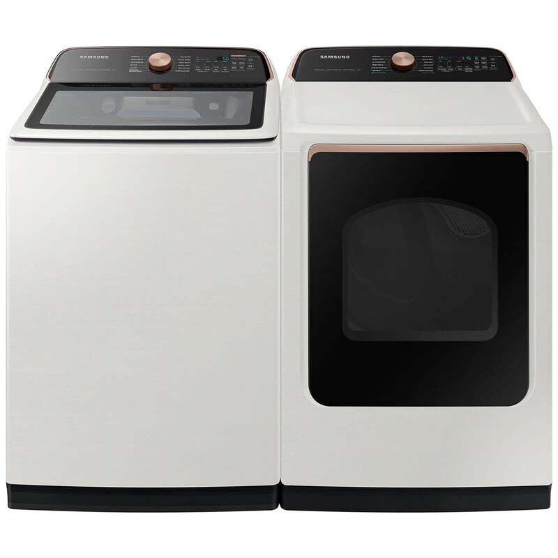 Samsung 27 in. 5.5 cu. ft. Smart Top Load Washer with Auto Dispense System - Ivory, , hires