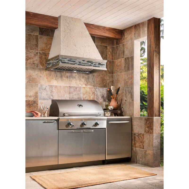 Best CPDI Series 48 in. Standard Style Range Hood with 3 Speed Settings, 1250 CFM, Ducted Venting & 2 Halogen Lights - Stainless Steel, , hires
