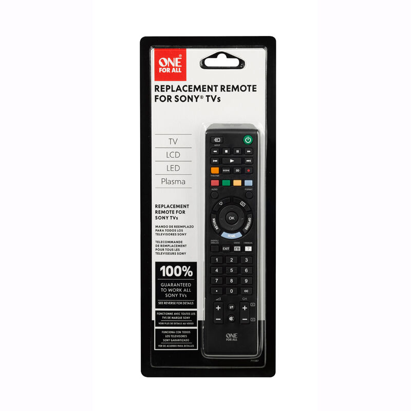 One For All Sony TV Replacement Remote - Works with All Sony Televisions, , hires