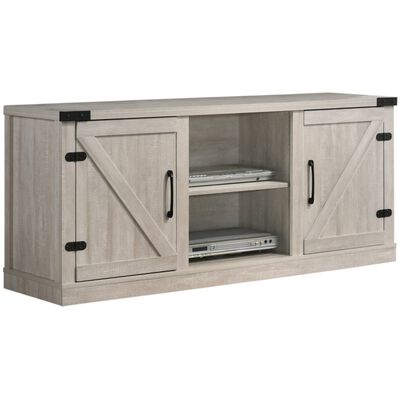 Lilola Salma Dusty Gray 58"W TV Stand with 2 Open Shelves and 2 Cabinets | 97008