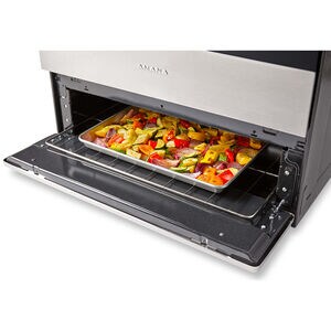 Amana 30 in. 5 cu. ft. Gas Range with 4 Sealed Burners - Black, , hires