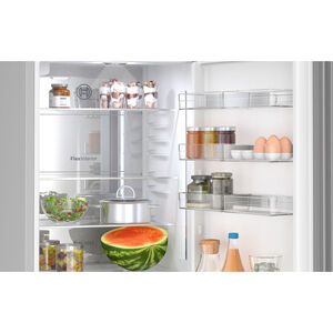 Bosch 800 Series 24 in. 12.8 cu. ft. Smart Counter Depth Bottom Freezer Refrigerator with Internal Water Dispenser - White Glass, White Glass, hires