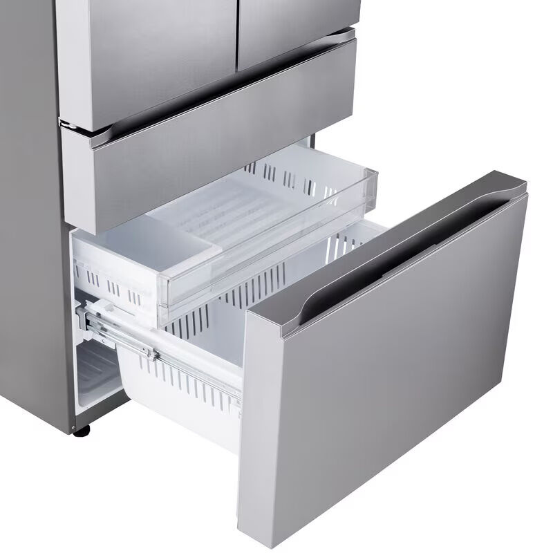 LG 36 in. 25.5 cu. ft. Smart Counter Depth 4-Door French Door Refrigerator with Internal Water Dispenser - PrintProof Stainless Steel, , hires