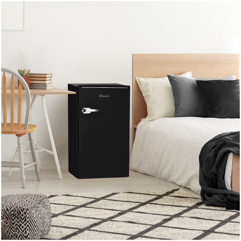 Avanti 18 in. 3.1 cu. ft. Mini Fridge with Freezer Compartment - Black, Black, hires