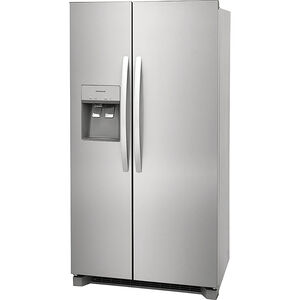 Frigidaire 36 in. 22.3 cu. ft. Counter Depth Side-by-Side Refrigerator With External Ice & Water Dispenser - Stainless Steel, , hires