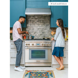 Thermador Masterpiece Series 48 in. Smart Ducted Canopy Pro Style Range Hood with 1000 CFM, 4 Fan Speeds & 4 LED Lights - Stainless Steel, , hires