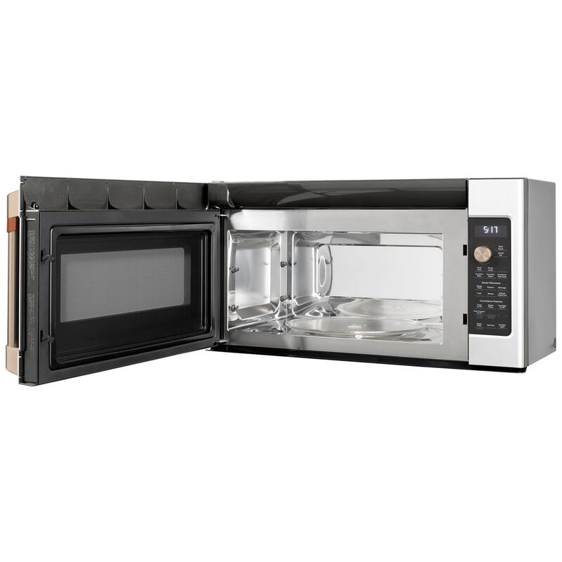 Cafe 30" 1.7 Cu. Ft. Over-the-Range Microwave with 10 Power Levels, 300 CFM & Sensor Cooking Controls - Matte White, Matte White, hires