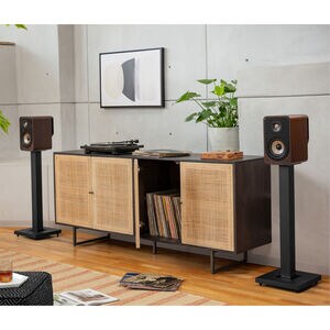 Polk Signature Elite ES15 High-Quality Compact Bookshelf Speakers (Pair) - Brown, Brown, hires