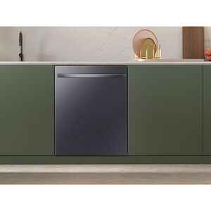Samsung 24 in. Smart Built-In Dishwasher with Top Control, 46 dBA Sound Level, 15 Place Settings, 7 Wash Cycles & Sanitize Cycle - Matte Black Steel, , hires