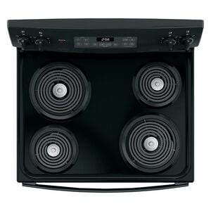 GE 30 in. 5 cu. ft. Electric Range with Coil Burners - Black, Black, hires