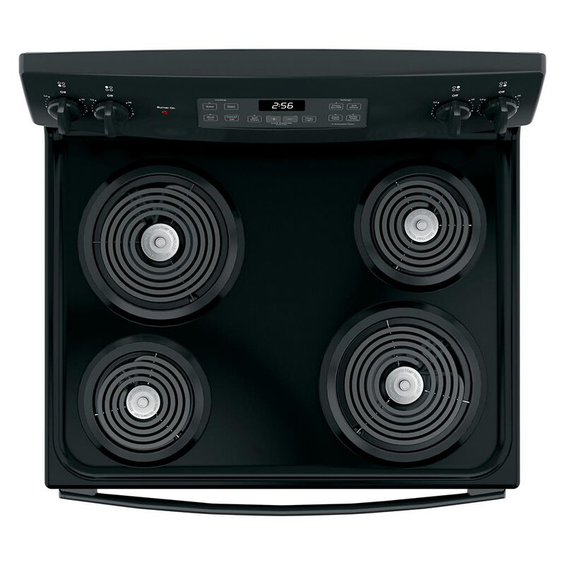 GE 30 in. 5 cu. ft. Electric Range with Coil Burners - Black, Black, hires