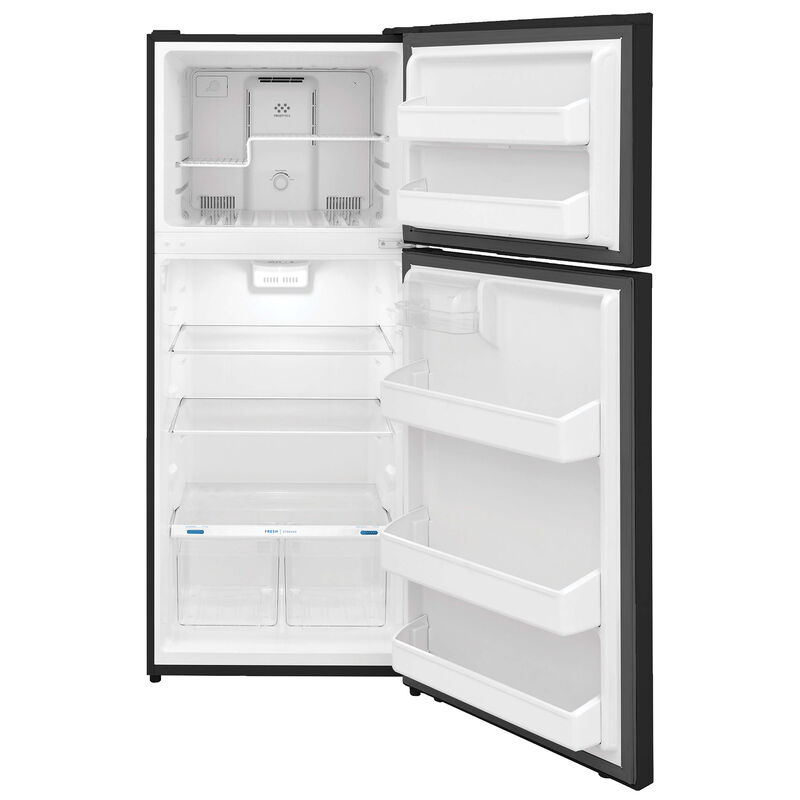 Frigidaire 28 in. 17.6 cu. ft. Top Freezer Refrigerator - Black, Black, hires