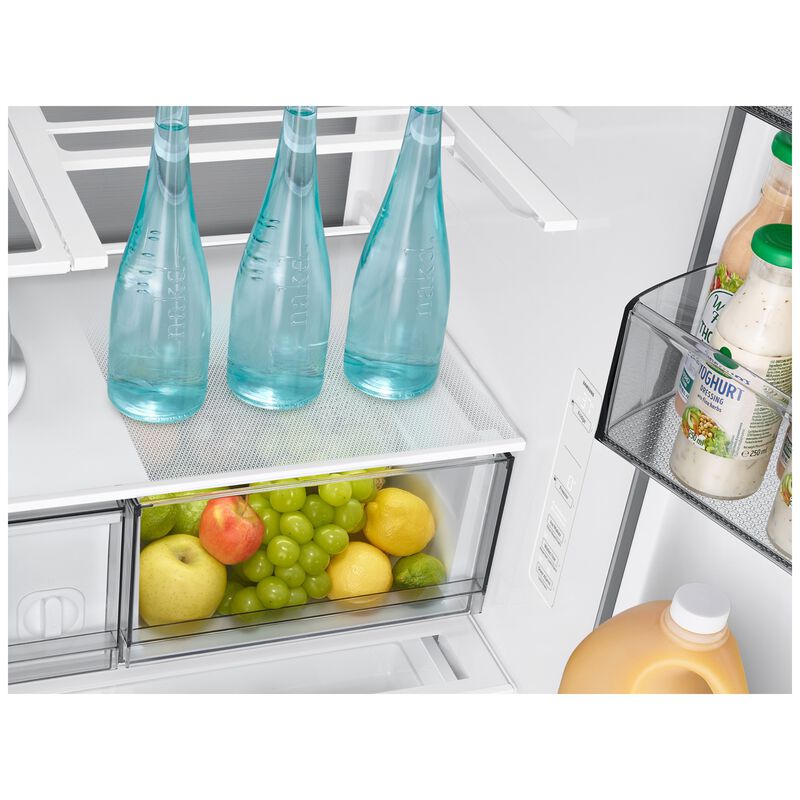 Samsung Bespoke 36 in. 24.0 cu. ft. Smart Counter Depth French Door Refrigerator with Ice & Water Dispenser - Fingerprint Resistant Stainless Steel, , hires