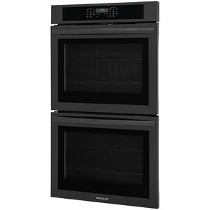 Frigidaire 30 in. 10.6 cu. ft. Top Control Electric Double Wall Oven With Standard Convection - Black, Black, hires