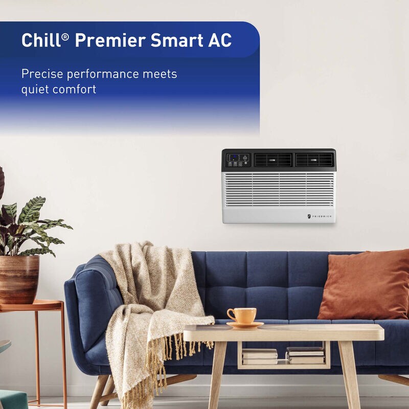 Friedrich Chill Premier Series 18,000 BTU Smart Energy Star Window/Wall Air Conditioner with 3 Fan Speeds, Sleep Mode & Remote Control - White, , hires