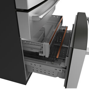 Cafe 36 in. 28.7 cu. ft. Smart 4-Door French Door Refrigerator with Internal Water Dispenser - Stainless Steel, Stainless Steel, hires