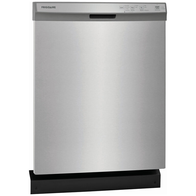 Frigidaire 24 in. Front Control Dishwasher with 54 dBa Sound Level, MaxDry & Pocket - Stainless Steel, Stainless Steel, hires