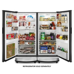Gladiator 31 in. 17.8 cu. ft. Garage-Ready Upright Freezer with Adjustable Shelves - Black, , hires