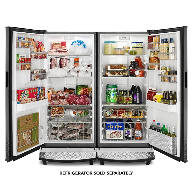 Gladiator 31 in. 17.8 cu. ft. Garage-Ready Upright Freezer with Adjustable Shelves - Black, , hires