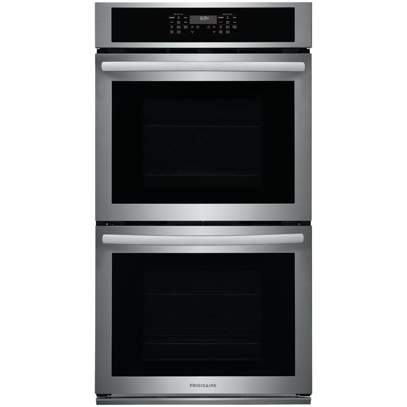 Frigidaire 27 in. 7.6 cu. ft. Top Control Electric Double Wall Oven with Standard Convection - Stainless Steel, Stainless Steel, hires