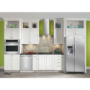 Frigidaire 30 in. Convertible Chimney Style Range Hood with 400 CFM, 3 Fan Speeds & 2 Halogen Lights - Stainless Steel, , hires