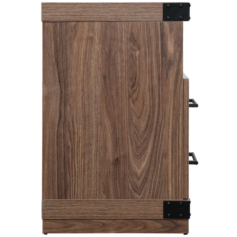 Manhattan Comfort Richmond 60" TV Stand with 2 Drawers & 4 Shelves - Brown, , hires