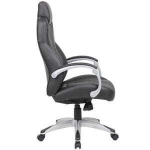 Boss Executive Hinged Arm Caressoft Chair - Black, , hires