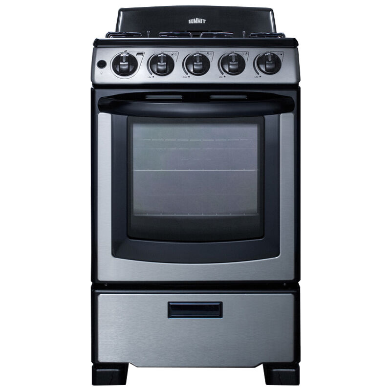 Summit 20 in. 2.3 cu. ft. Oven Freestanding Electric Range with 4