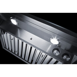 JennAir Pro-Style 36 in. Ducted Canopy Pro Style Style Range Hood with 600 CFM, 4 Fan Speeds & 2 Halogen Lights - Stainless Steel, , hires