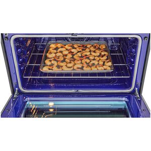 LG 30 in. 6.9 cu. ft. Smart Air-Fry True European Convection Double Oven Slide-In Gas Range with 5 Sealed Burners - Stainless Steel, , hires
