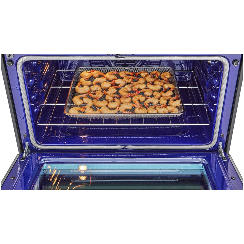 LG 30 in. 6.9 cu. ft. Smart Air-Fry True European Convection Double Oven Slide-In Gas Range with 5 Sealed Burners - Stainless Steel, , hires