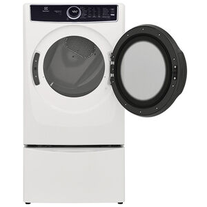 Electrolux 500 Series 27 in. 8.0 cu. ft. Stackable Gas Dryer with 10 Dryer Programs, 7 Dry Options, Sanitize Cycle & Wrinkle Care - White, White, hires