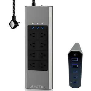 Austere VII Series 8-Outlet 4,000 Joules Surge Protector with 45 Watt PD Port, , hires