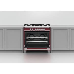 Fisher & Paykel Series 7 36 in. 4.9 cu. ft. Standard Convection Gas Range with 5 Sealed Burners - Red, , hires