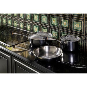 Cafe 36 in. 5-Burner Smart Electric Cooktop with Simmer Burner & Power Burner - Black, , hires