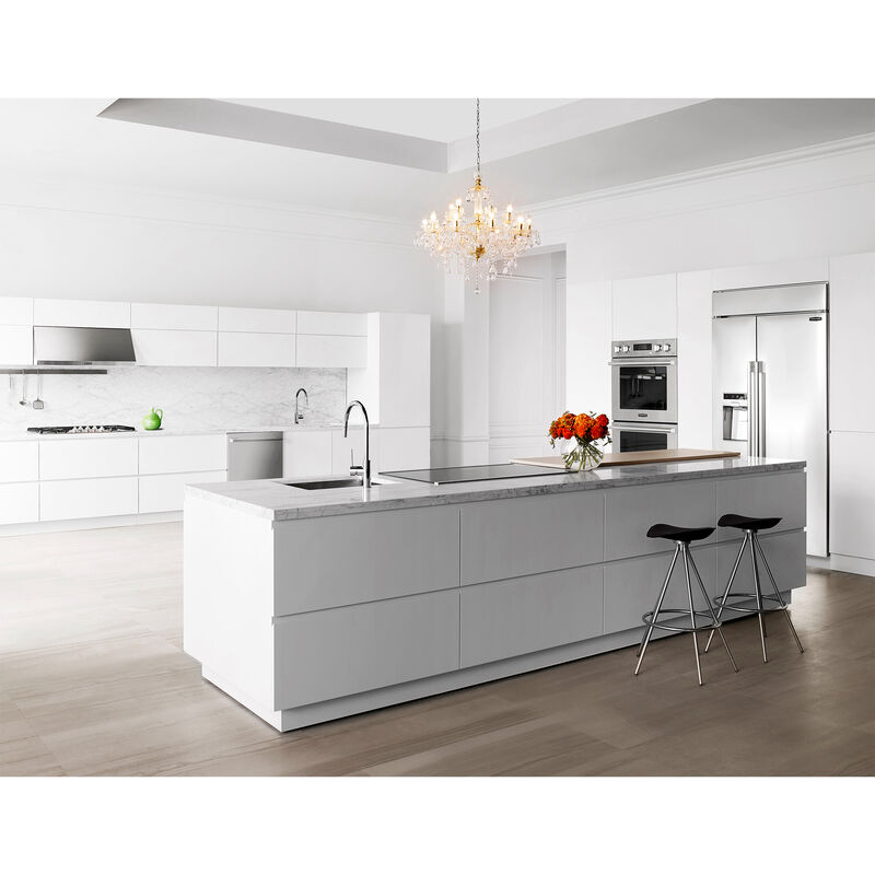 Signature Kitchen Suite 36 in. 5-Burner Smart Natural Gas Cooktop with Griddle, Simmer Burner & Power Burner - Stainless Steel, , hires