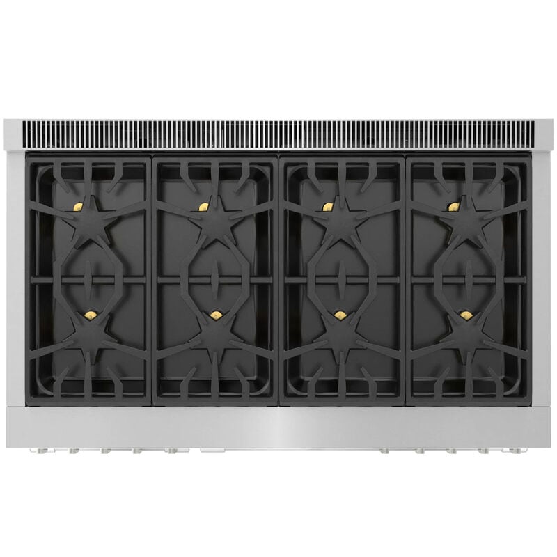 Thermador Pro Grand Professional Series 48 in. 8.2 cu. ft. Smart True European Convection Double Oven Dual Fuel Range with 6 Sealed Burners - Stainless Steel, , hires