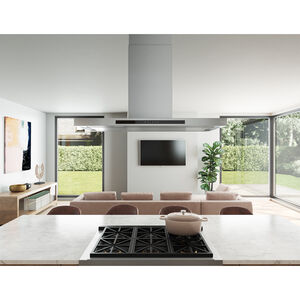 Zephyr Designer Collection 42 in. Convertible Chimney Style Range Hood with 3 Fan Speeds & 4 LED Lights - Stainless Steel, , hires