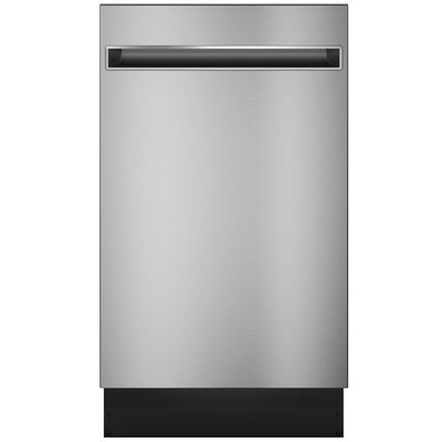 Haier 18 in. Built-In Dishwasher with Top Control, 47 dBA Sound Level, 8 Place Settings, 3 Wash Cycles & Sanitize Cycle - Stainless Steel | QDT125SSLSS