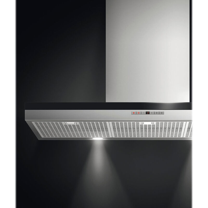 Fisher & Paykel Series 7 36 in. Convertible Chimney Style Range Hood with 600 CFM, 4 Fan Speeds & 2 LED Lights - Stainless Steel, , hires