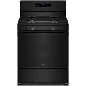Whirlpool 30 in. 5.1 cu. ft. Gas Range with 4 Sealed Burners - Black, , hires