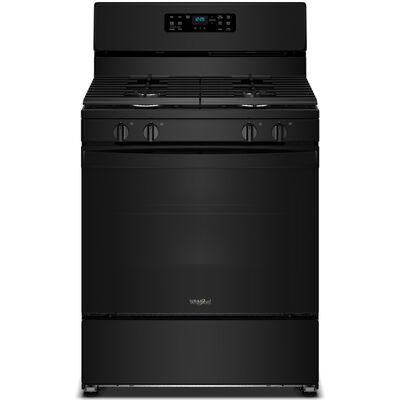 Whirlpool 30 in. 5.1 cu. ft. Gas Range with 4 Sealed Burners - Black | WFGS3030RB