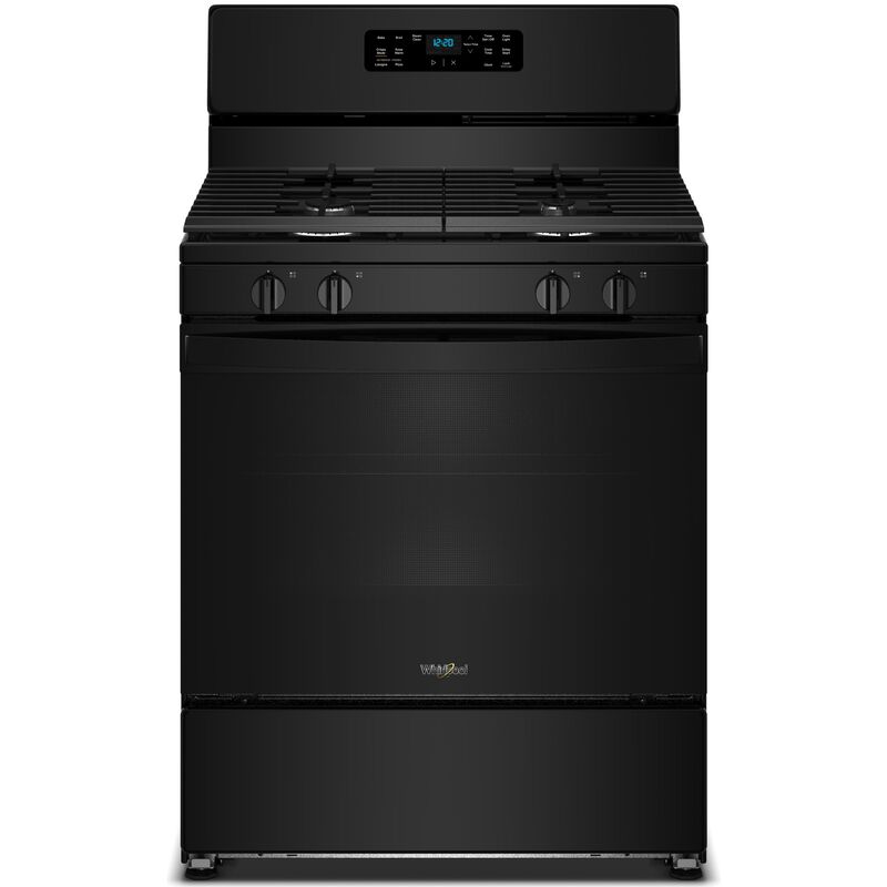 Whirlpool 30 in. 5.1 cu. ft. Gas Range with 4 Sealed Burners - Black, , hires