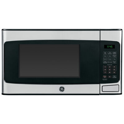 GE 20 in. 1.1 cu.ft Countertop Microwave with 10 Power Levels - Stainless Steel | JES1145SHSS