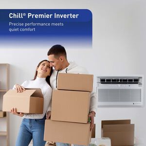 Friedrich Chill Premier Series 15,000 BTU Smart Energy Star Window/Wall Air Conditioner with Inverter & Sleep Mode - White, , hires